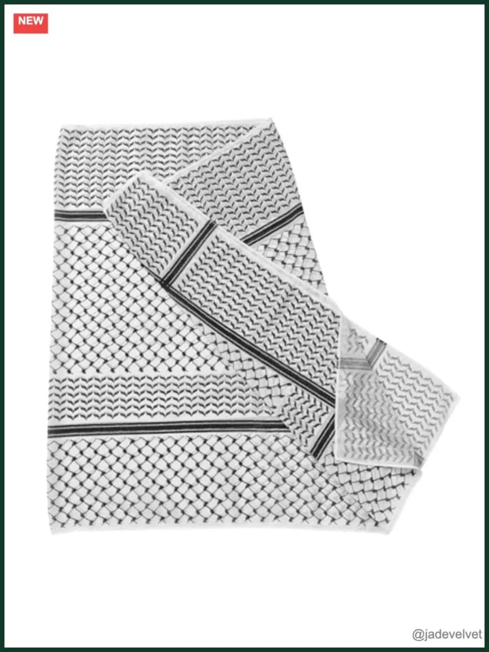 Keffiyeh Scarf Long Chiffon Printed Hijab Muslim Women's Shawl